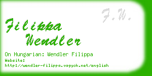 filippa wendler business card